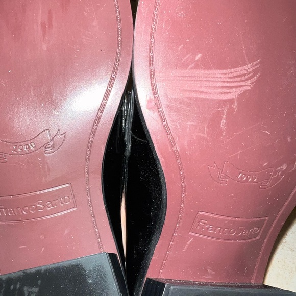 Franco Sarto - Gloria Black Loafers with Gold Accent - Picture 6 of 7